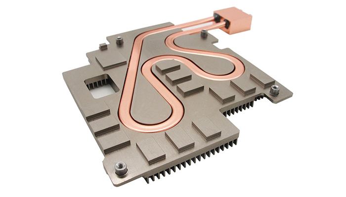 ヒートパイプ付きコールドプレート