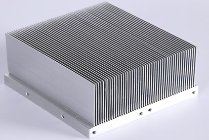 スカイブド フィン カスタム アルミニウム ヒート シンク