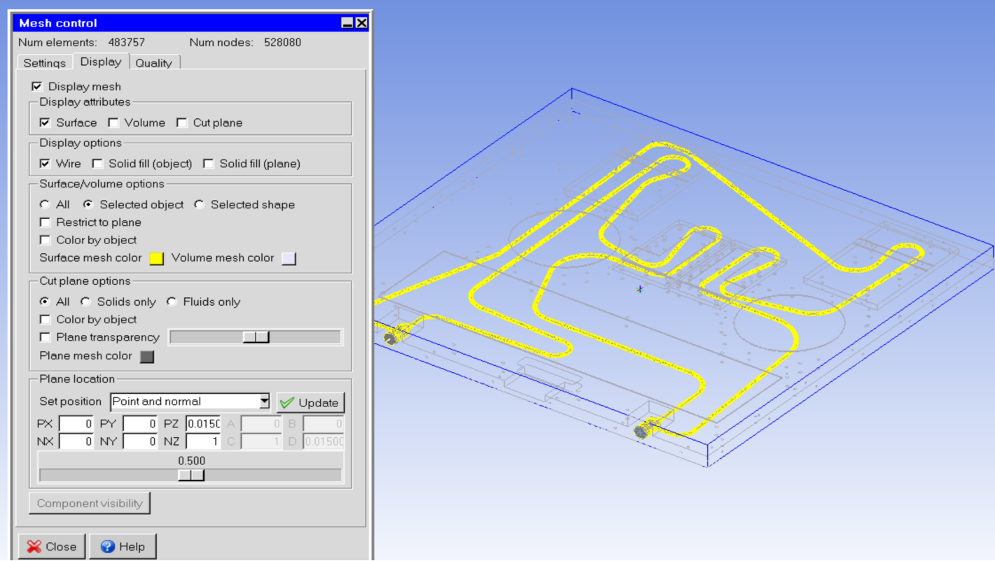 液体モデルのメッシュ作成